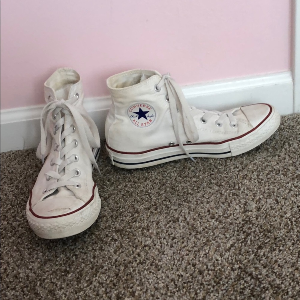 White High Top Converse